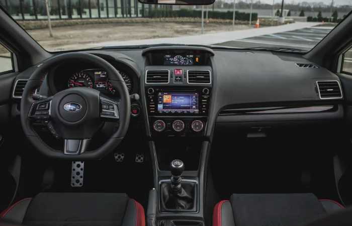 New 2022 Subaru WRX Spy Shots Interior