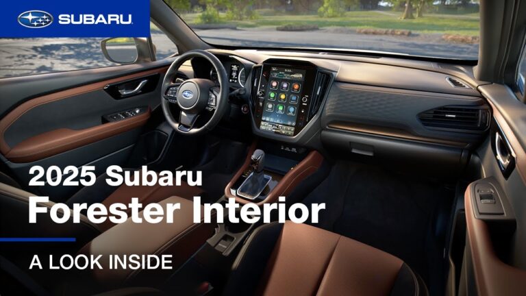 Unveiling the Refined Interior of the 2025 Subaru Forester